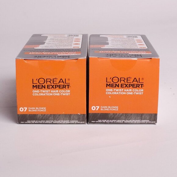 L'OREAL MEN EXPERT One Twist Hair Colour Shade 07 Dark Blonde BNIP LOT OF 2 - Picture 2 of 6